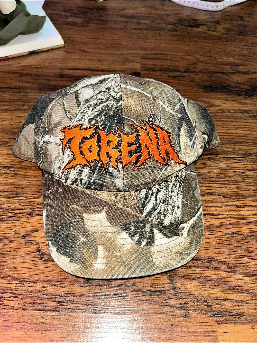 Realtree Camouflage Trucker Hat Brown & Black 25.1.T3